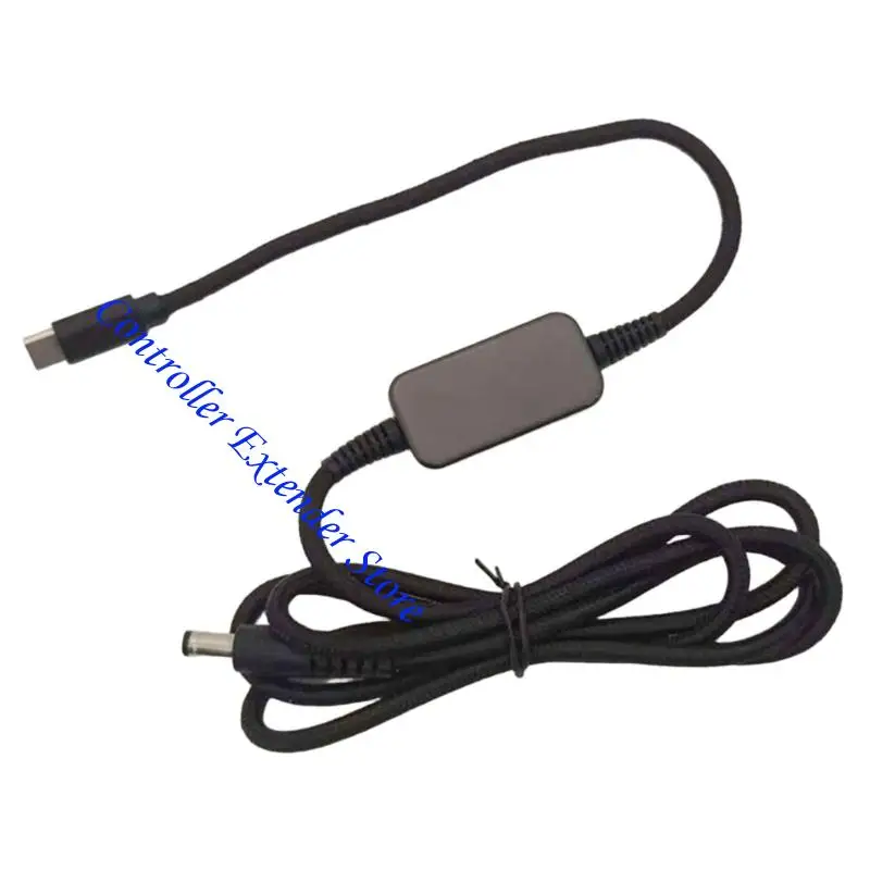 N84B النوع C إلى 5.5x2.5mm كبل شحن 5V T 20V فولتية قابلة للتعديل 100W الإخراج