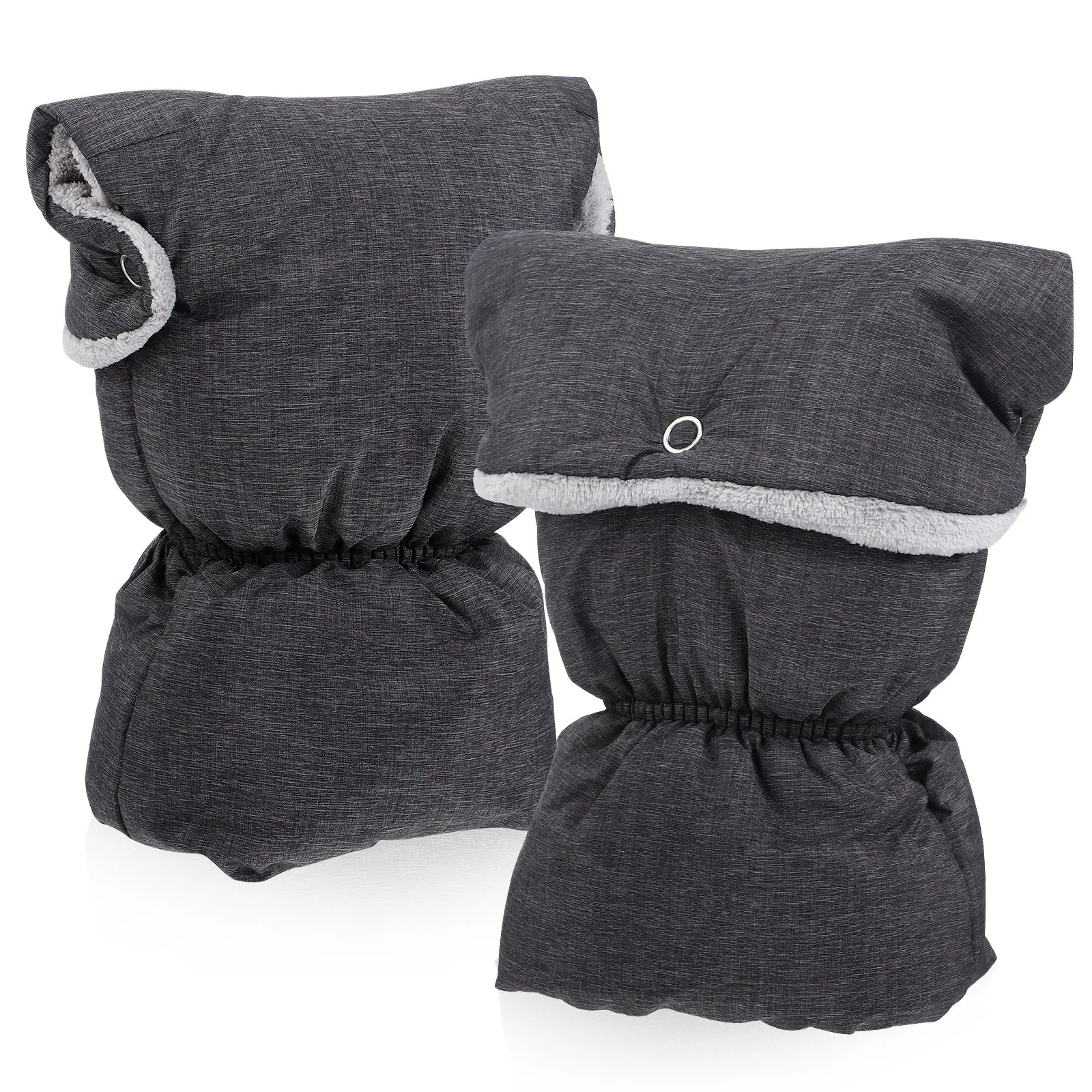 

1Pair Stroller Gloves Winter Warm Coral Fleece Lined Anti-Freeze Hand Muffs for Pram Bike Trailer Universal Design