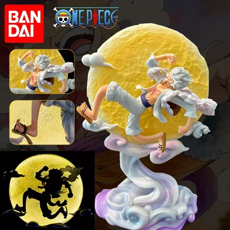 

Bandai One Piece Figures Luffy Nika Light Anime Figures Luffy Gear 5 Figures Gk Figurine Pvc Statue 28cm Model Doll Toys Gift