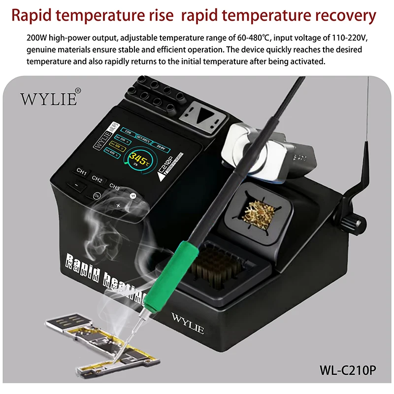 WYLIE Soldering Station Constant Temperature Welding Station for Mobile Tablet Repair Motherboard PCB IC Chip Soldering Tool