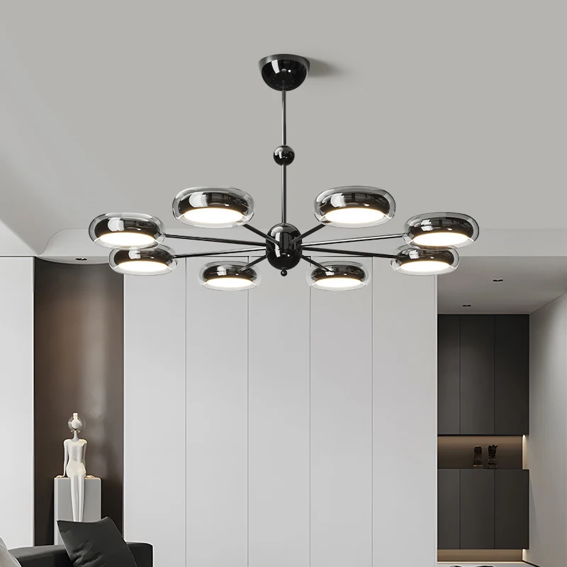 Italian Light Luxury Modern Living Room Pendant Lights Design New Room Bedroom Chandelier Eye Protection Indoor Lighting