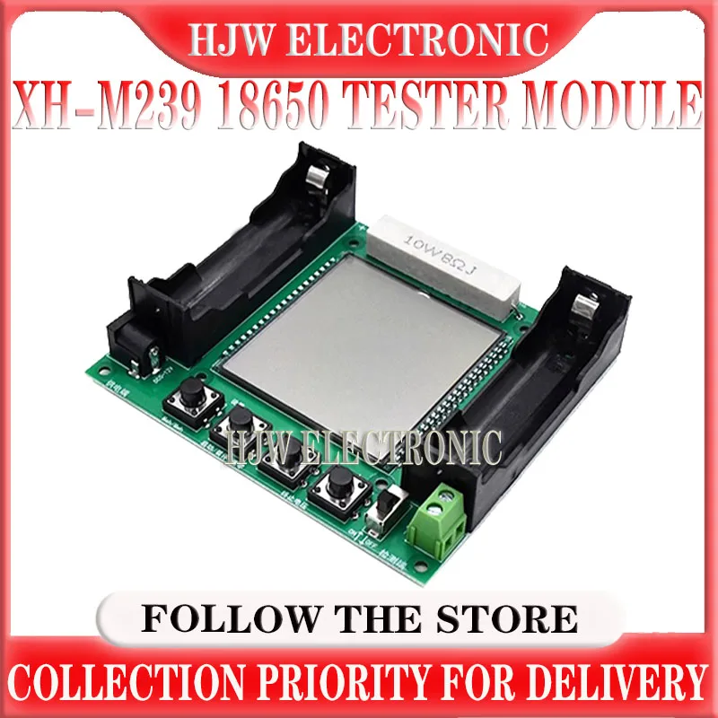 XH-M239 Lithium Battery 18650 True Capacity Tester Module MaH/mwH Digital Measurement High Precision Monitor DC 5V-12V