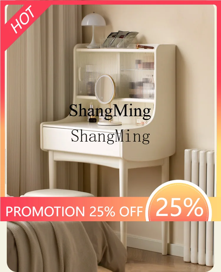 

FG good-looking solid wood dresser bedroom cream wind dressing table modern simple small apartment white dressing table