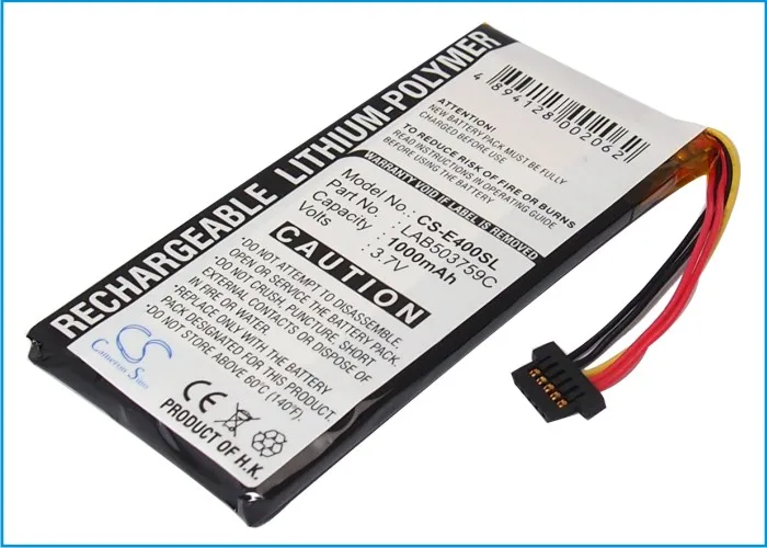 CS 1000mAh Battery For Toshiba LAB503759C Toshiba E400  E410