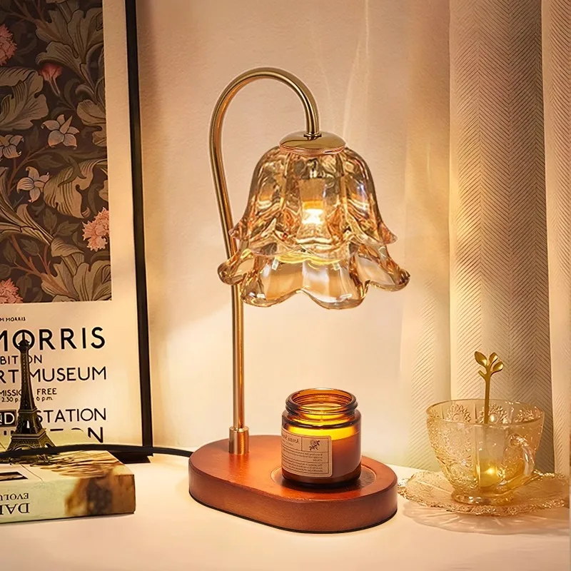 

Трансграничная лилия долина, ароматерапевтическая лампа для плавления воска, французская ретро-прикроватная лампа для спальни, безвоздушный ароматический стол Amazon