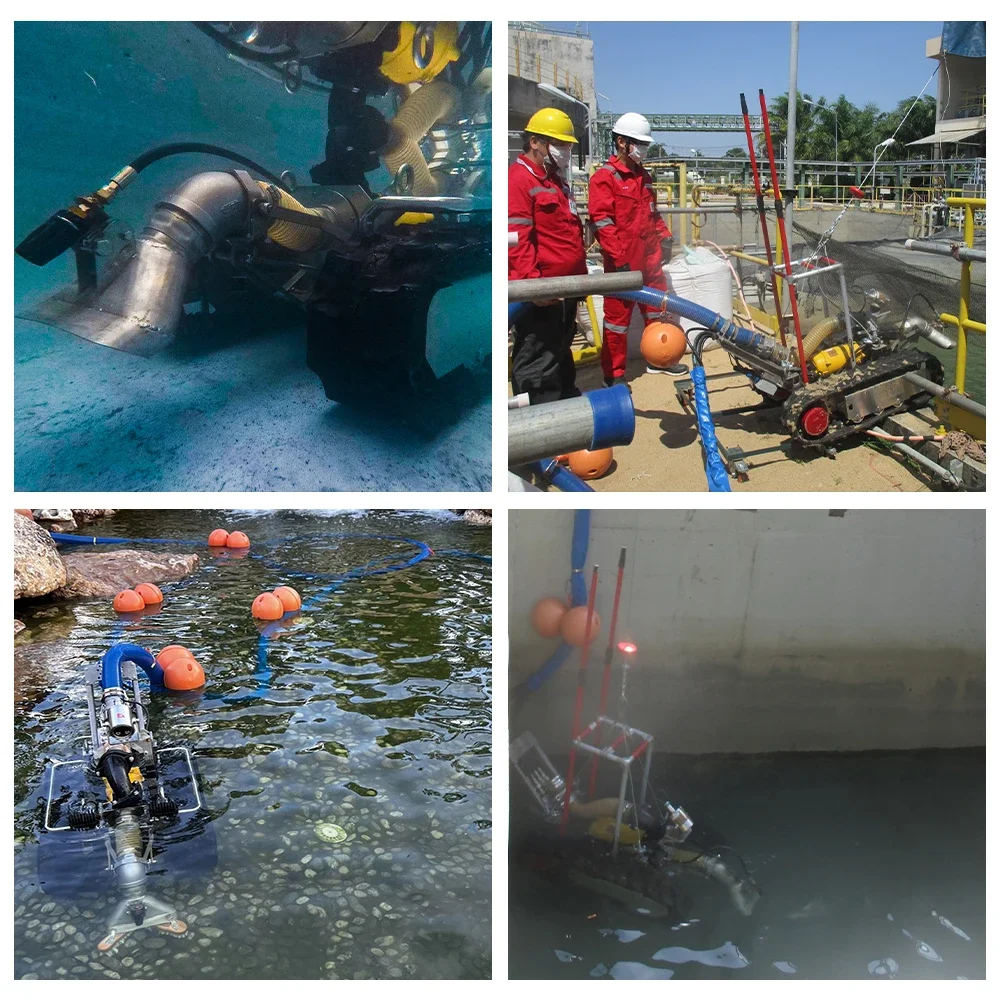 Tauchbares amphibisches Unterwasser-Raupenroboter-Chassis mit 200 m Tiefe