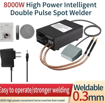 

8000W Mini Spot Welder Kit DIY Automat 18650 Battery Pack Welding Portable Spot Welding Machine Pen For 0.15MM Nickel Strip