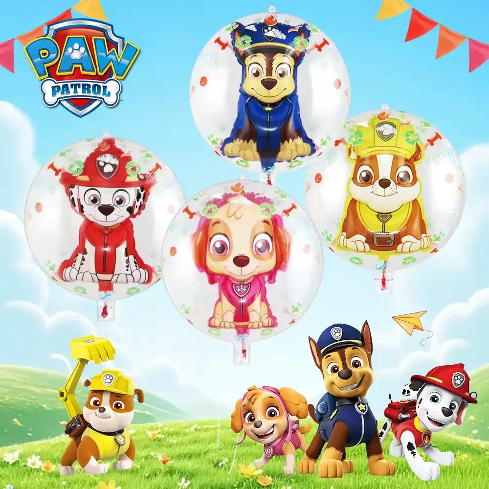 

Cartoon PAW Patrol Birthday Aluminum Foil Balloon Kids Birthday Event Party DIY Decoration Accessories Children's Gift Toy Ball