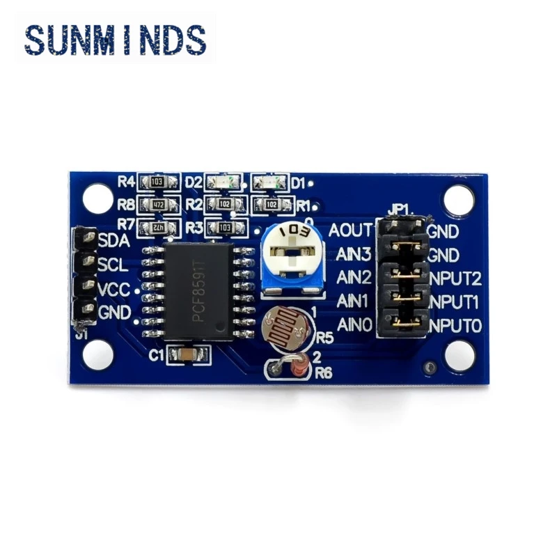 PCF8591 PCF8591P DIP 16-Adapteranschluss DuPont Line Analog-Digital-Digital-Analog-Wandler AD/DA-Konvertierungsmodule