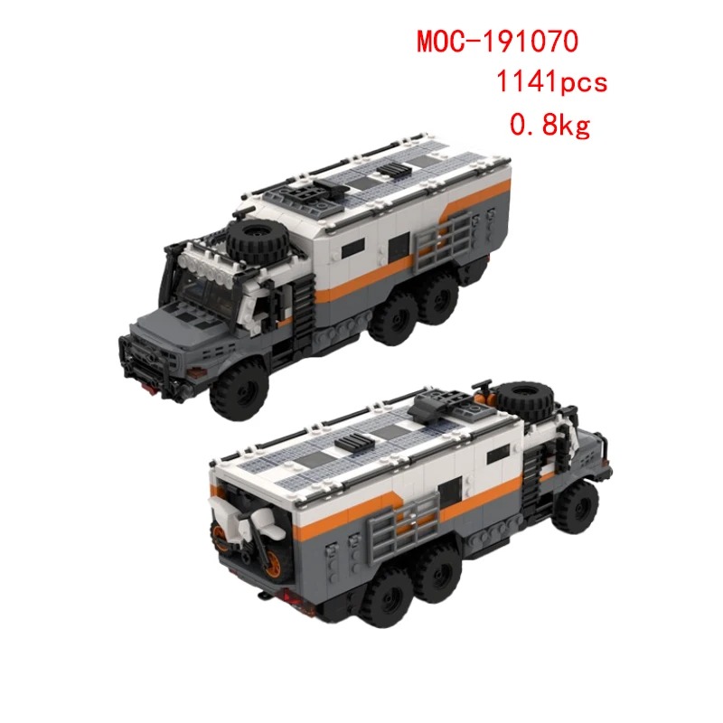 Spot MOC- 191580 140755   Zusammengebaute Bausteine mit kleinen Partikeln, Auto- und LKW-Modelle, Puzzle-Bauspielzeug