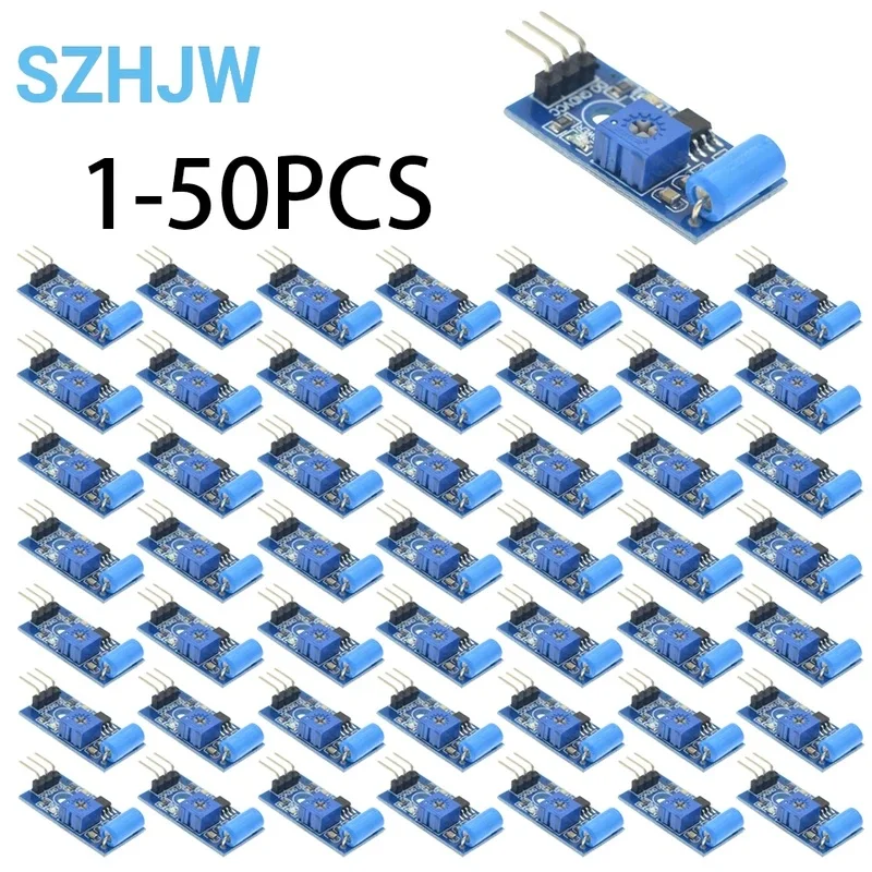 1-50PCS SW-420 Normally Closed Alarm Vibration Sensor Module Vibration Switch SW420 For Arduino