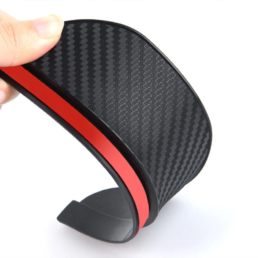 2Pcs Car Rain Eyebrow Rearview Mirror Visor Sticker Carbon Fiber Texture Accessories For Mazda CX5 CX 5 KE KF AWD Skyactiv CX-5