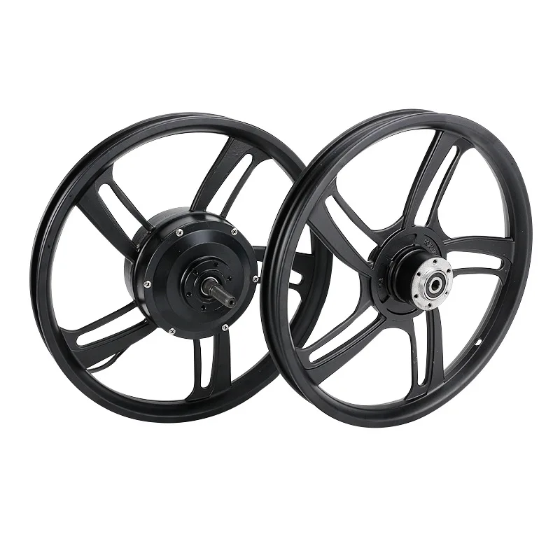 

16 Inch 350w Electric Bicycle Motor Wheel Set Front Wheel Open 100mm Rear Wheel Open 135mm