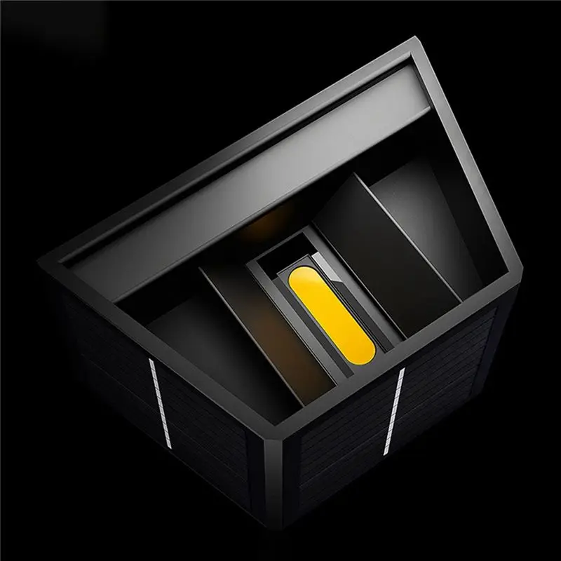 B03C-Solar Wall Light Outdoor Up-Down Lighting LED Lamp Solar Wall Washing Lights For Courtyard Garden Dimmable