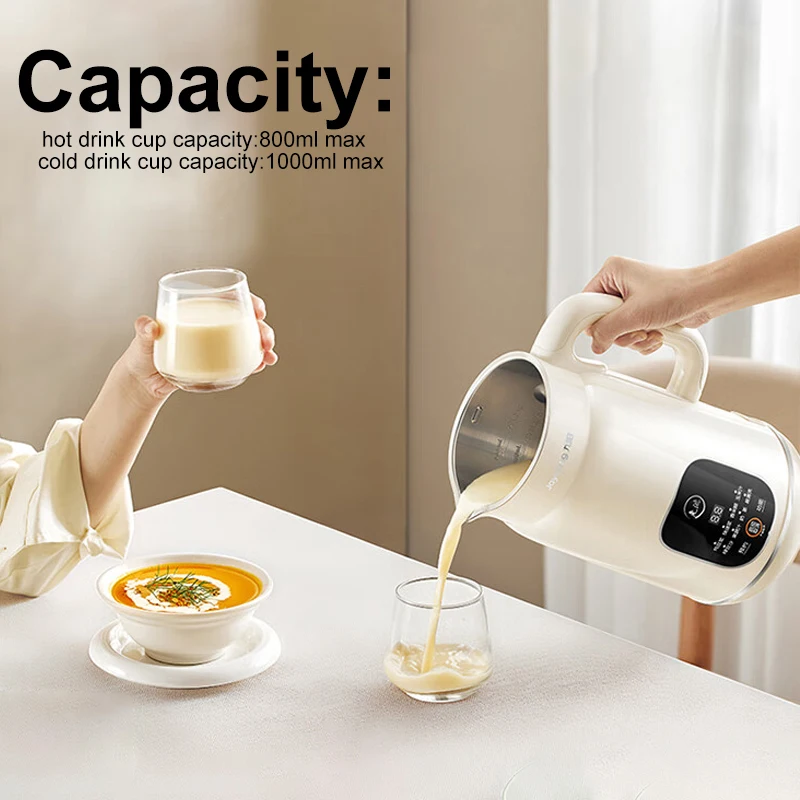 Joyoung D285 Electric Food Blender 1000ML Capacity High Speed Wall-Breaking Machine Home Soymilk Maker 12H Appointment 220V