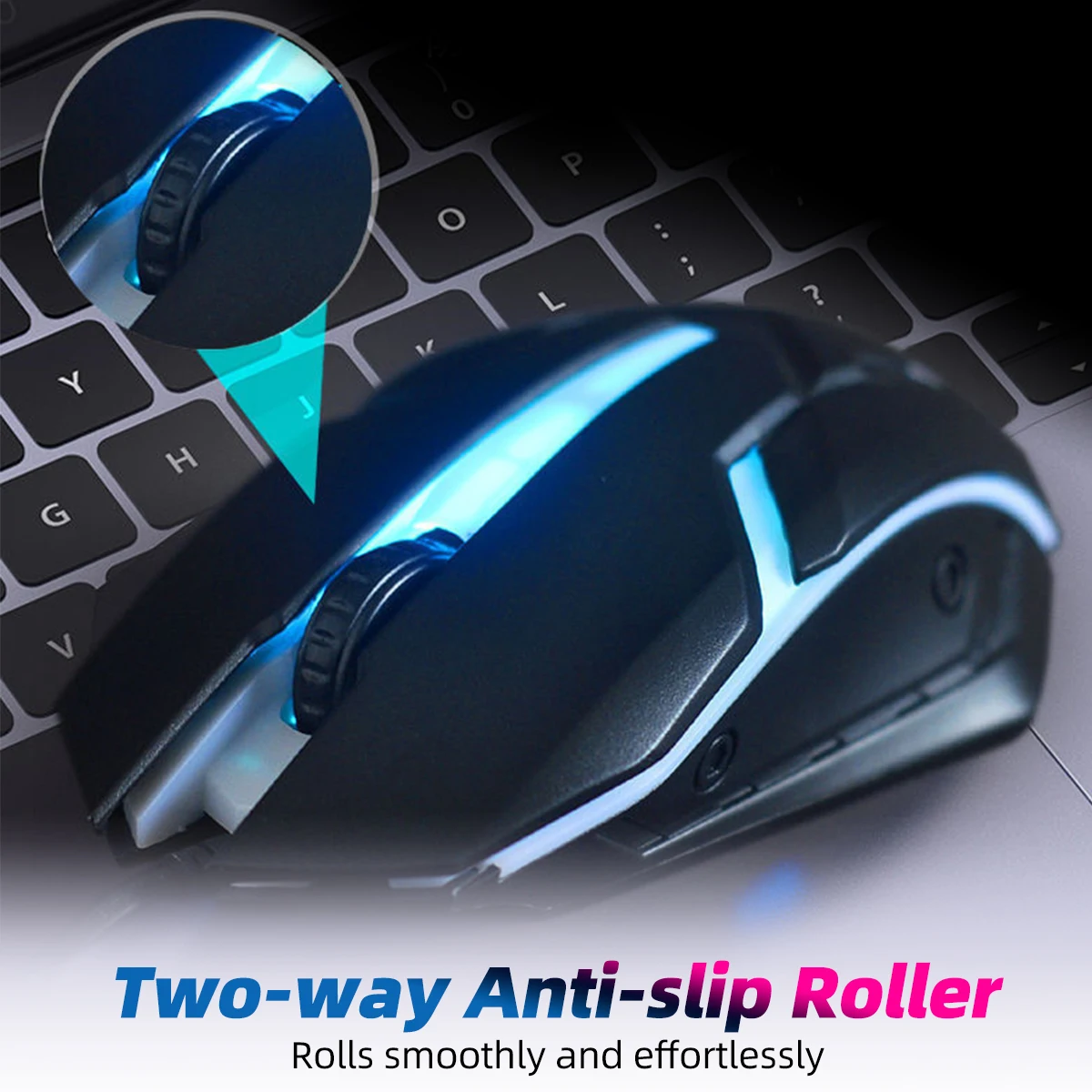 เมาส์ USB แบบมีสายสำหรับเล่นเกม1600 DPI ออปติคอล3ปุ่มเมาส์สำหรับคอมพิวเตอร์แล็ปท็อปคอมพิวเตอร์ E-Sports เมาส์แบบมีสาย1.2เมตรเมาส์แบบมีสายสำหรับเล่นเกม