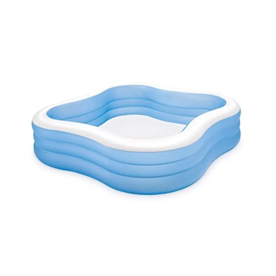 

Beach Wave Inflatable Swim Center Pool: 357 Gallon Ccity 90" x 90" x 22" Color May Vary