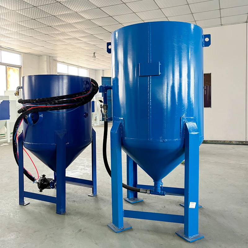 Wet Dry Dual Use Metal Sandblasting Machine Large Tank High Productivity Low Maintenance Cost for Outdoor Surface Cleaning