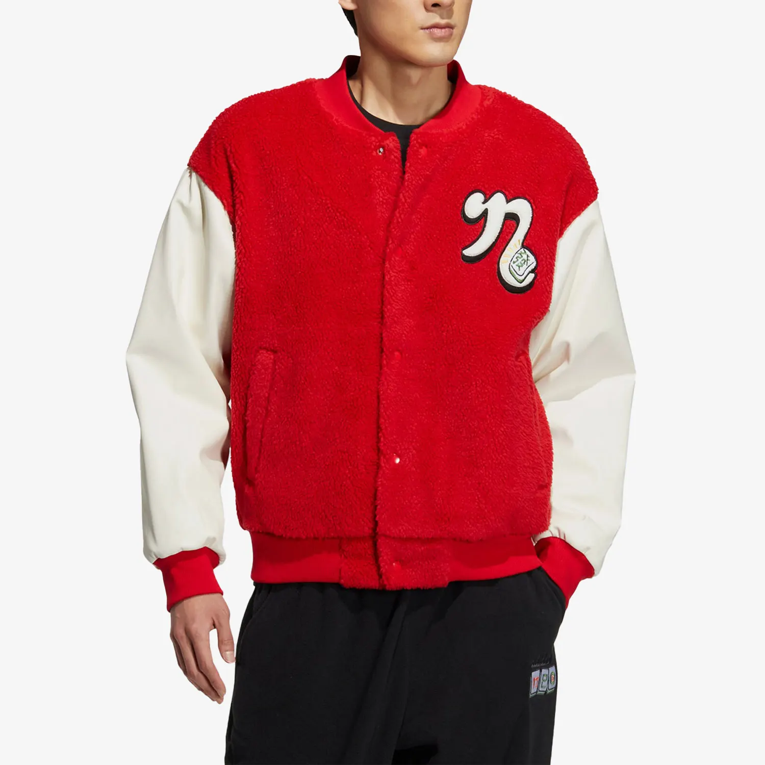 Adidas genuine genuine NEO New Unisex Fleece Baseball Jacket IA6902