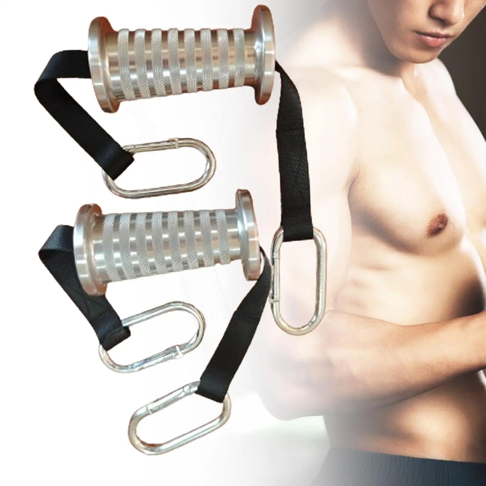 Conical Rope Handles LAT Pulldown Attachments Gym Comfort Triceps Press Down for