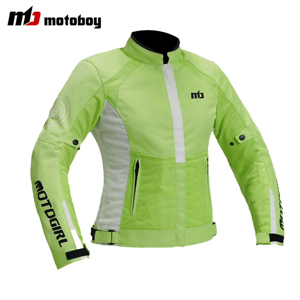 

Summer Motorcycle Jacket Women Riding Jacket + Motorcycle Pants Suit Breathable Jacket Moto Pants Suit