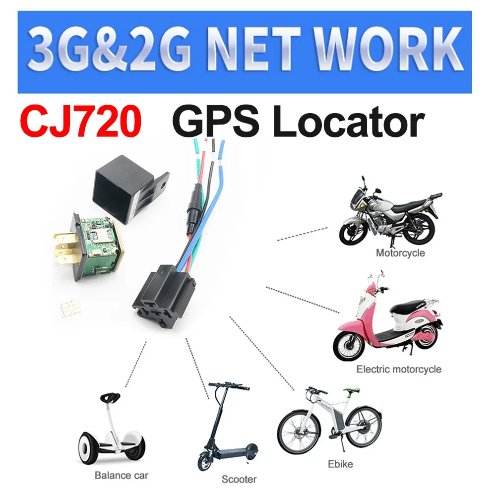 CJ720 Mini GPS Relay GPS Tracker Car Anti-theft Monitoring Cut Off Oil System Real-Time Monitor Device Automobile Accessories