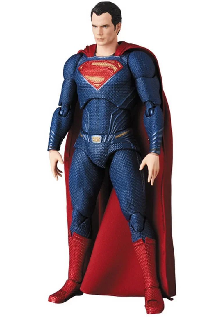 16cm DC Superman Mafex 057 Gerechtigkeit Liga Super Mann Action figur Sammlung Modell bjd Geschenk Spielzeug