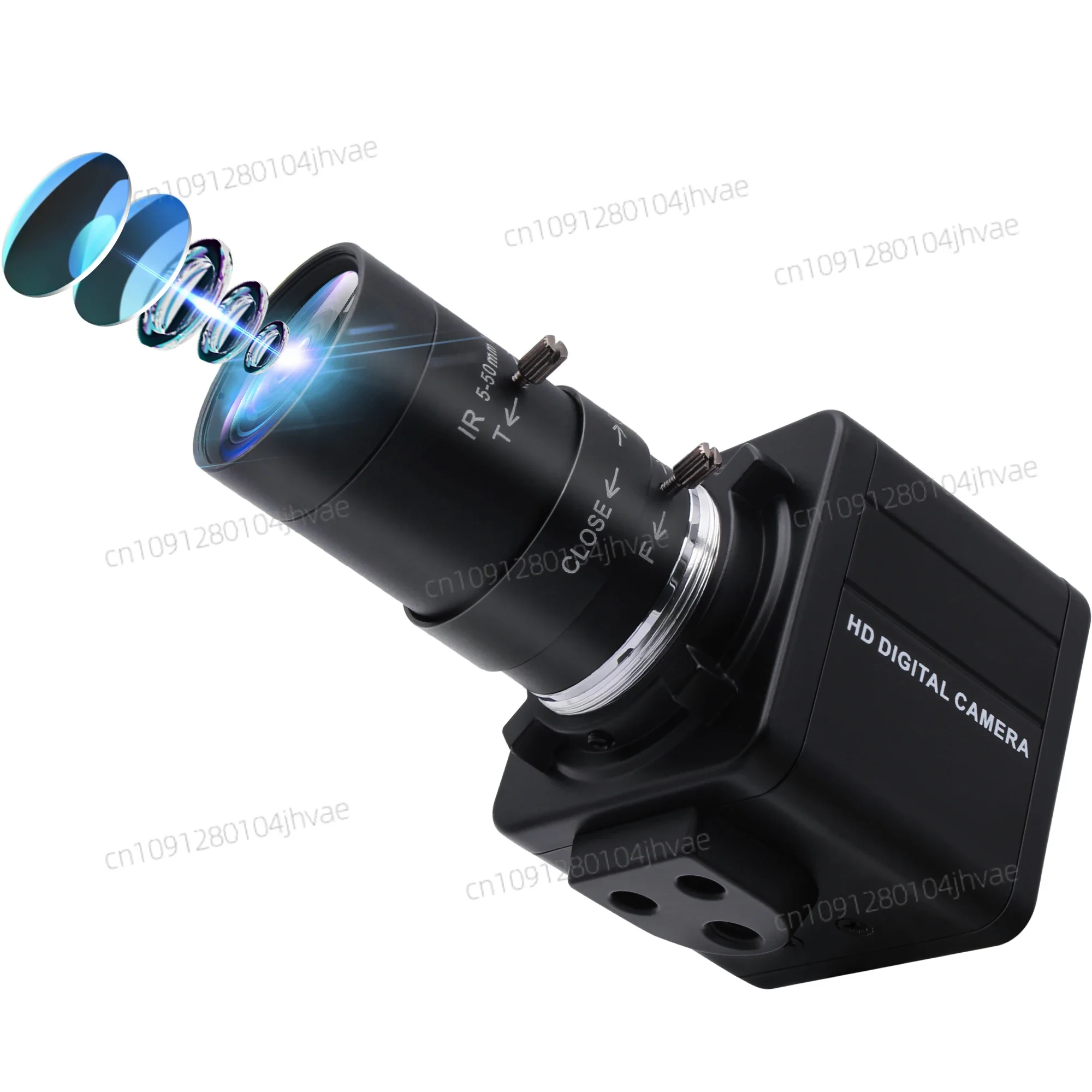 جديد ELP 1280*720 MJPEG 30 Fps USB كاميرا ويب CMOS OV9712 الألومنيوم صندوق صغير حافظة كاميرا بـ USB مع CS Mount 5-50 مللي متر دليل Varifocal Len