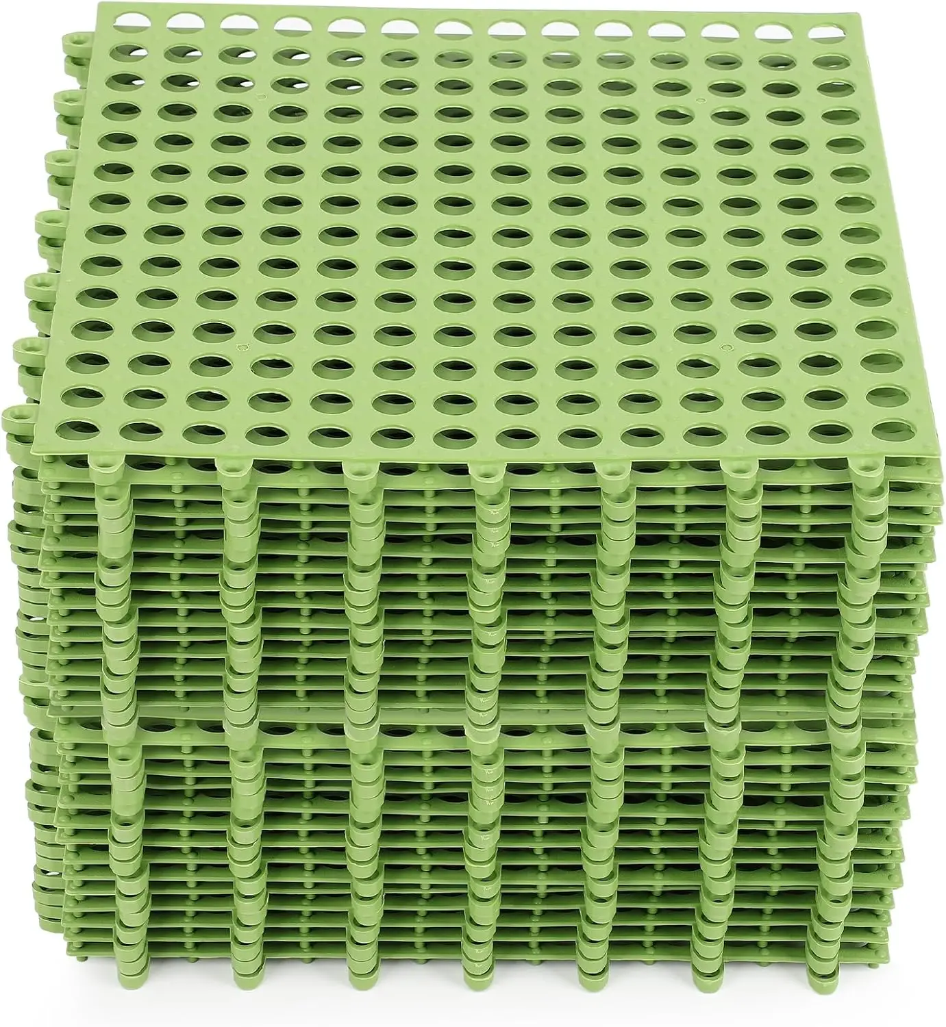 50 PCS Interlocking Drainage Tiles, 12"x12"Anti SlipInterlocking Drain Mat, TPE Interlocking Floor Tiles for Showers, Toilets