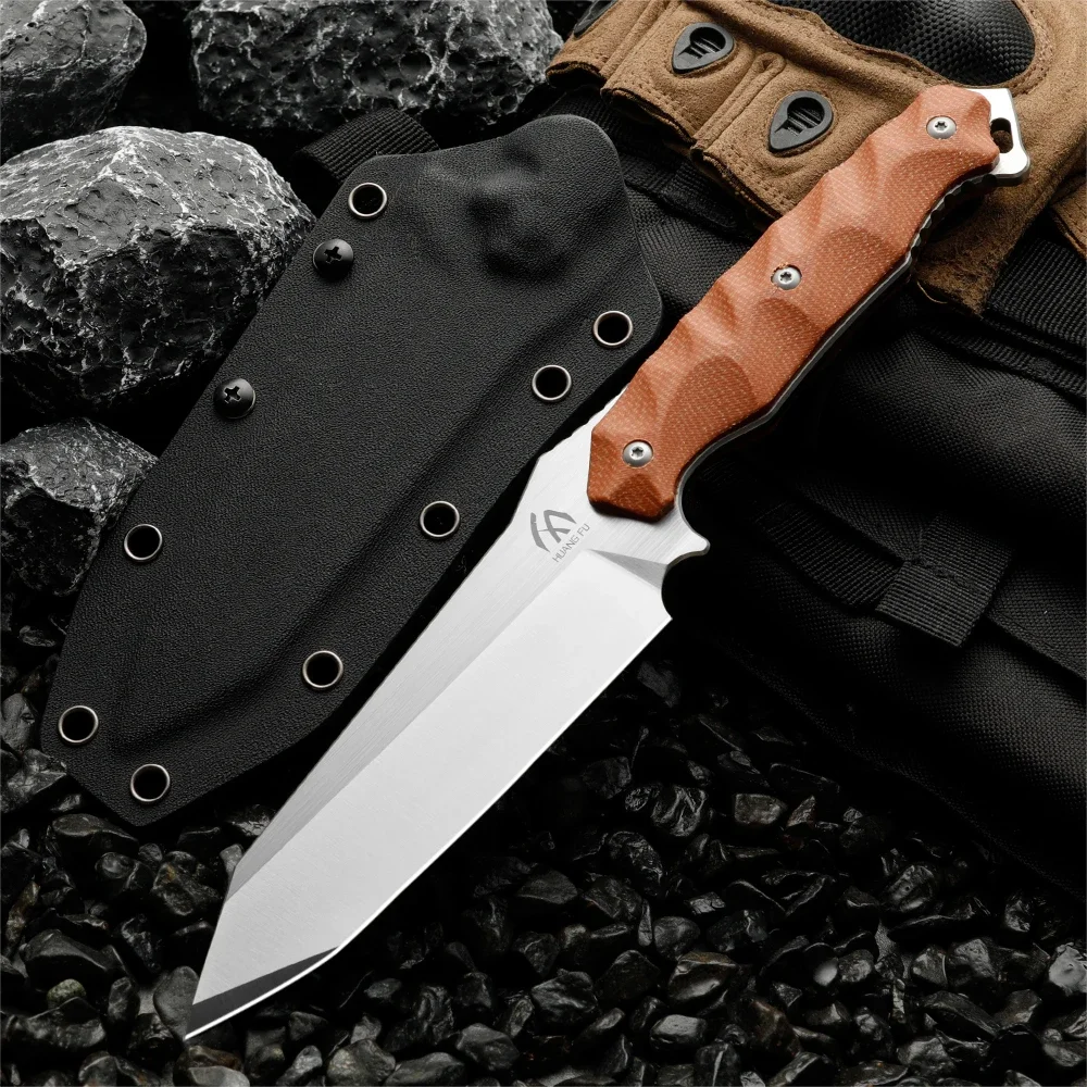 High quality multifunctional fixed blade - outdoor camping, rescue, and emergency survival knife, men\'s gift