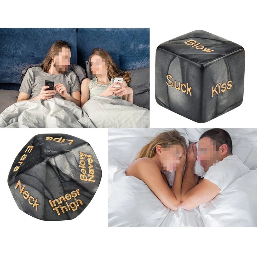 2Pcs Creative Love Dice Couple Dice Bacherette Party Dice Bed Game Dice Fun Dice for Couples/Novelty Gift for Him or Her