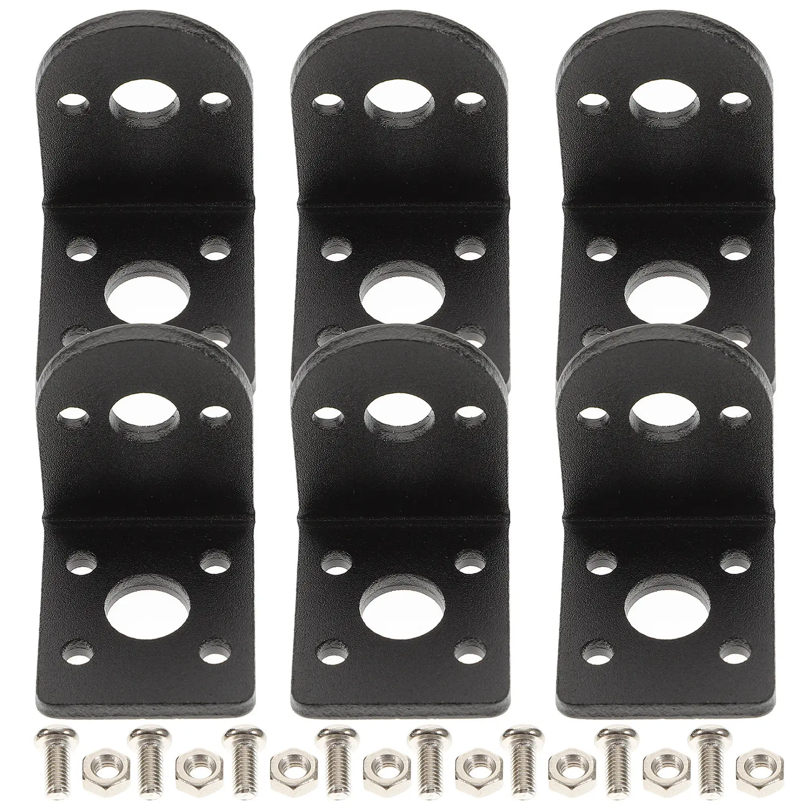 

1 комплект монтажных кронштейнов L-образной формы 25 мм для крепления небольших двигателей постоянного тока, роботов, автомобилей, устойчивых к коррозии, с опорной поддержкой