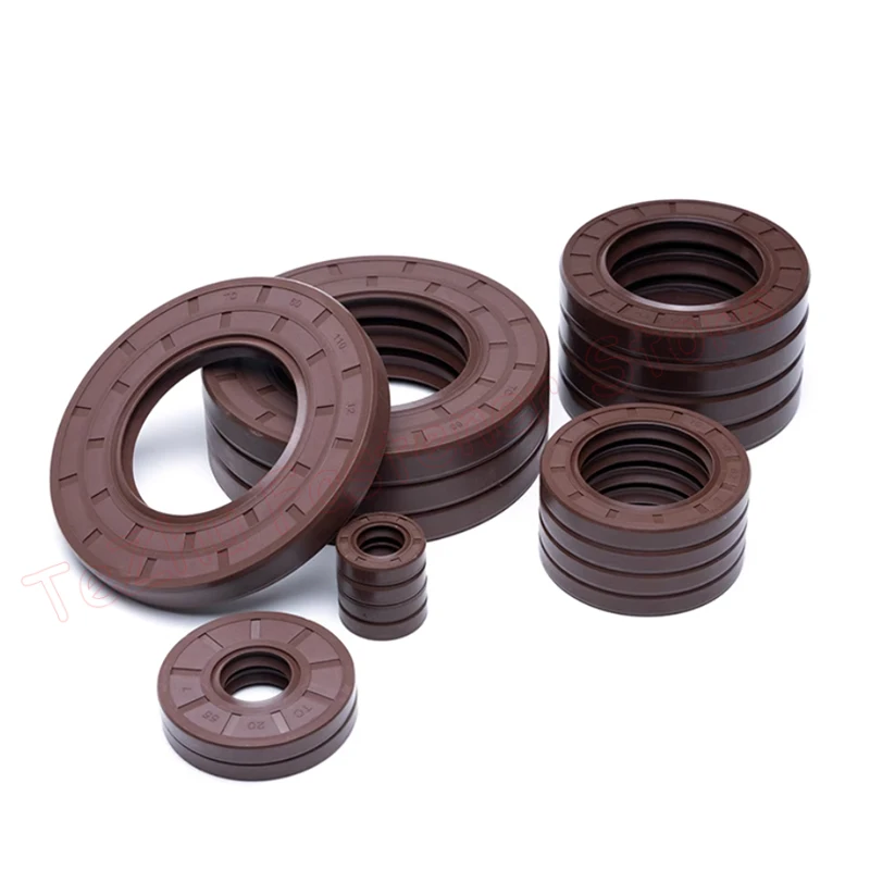 ID 43 44 45 46 47 48 49 50mm FKM Fluorine Rubber Skeleton TC Oil Seal High Temperature Washer Gasket Acid Resistance Abrasion