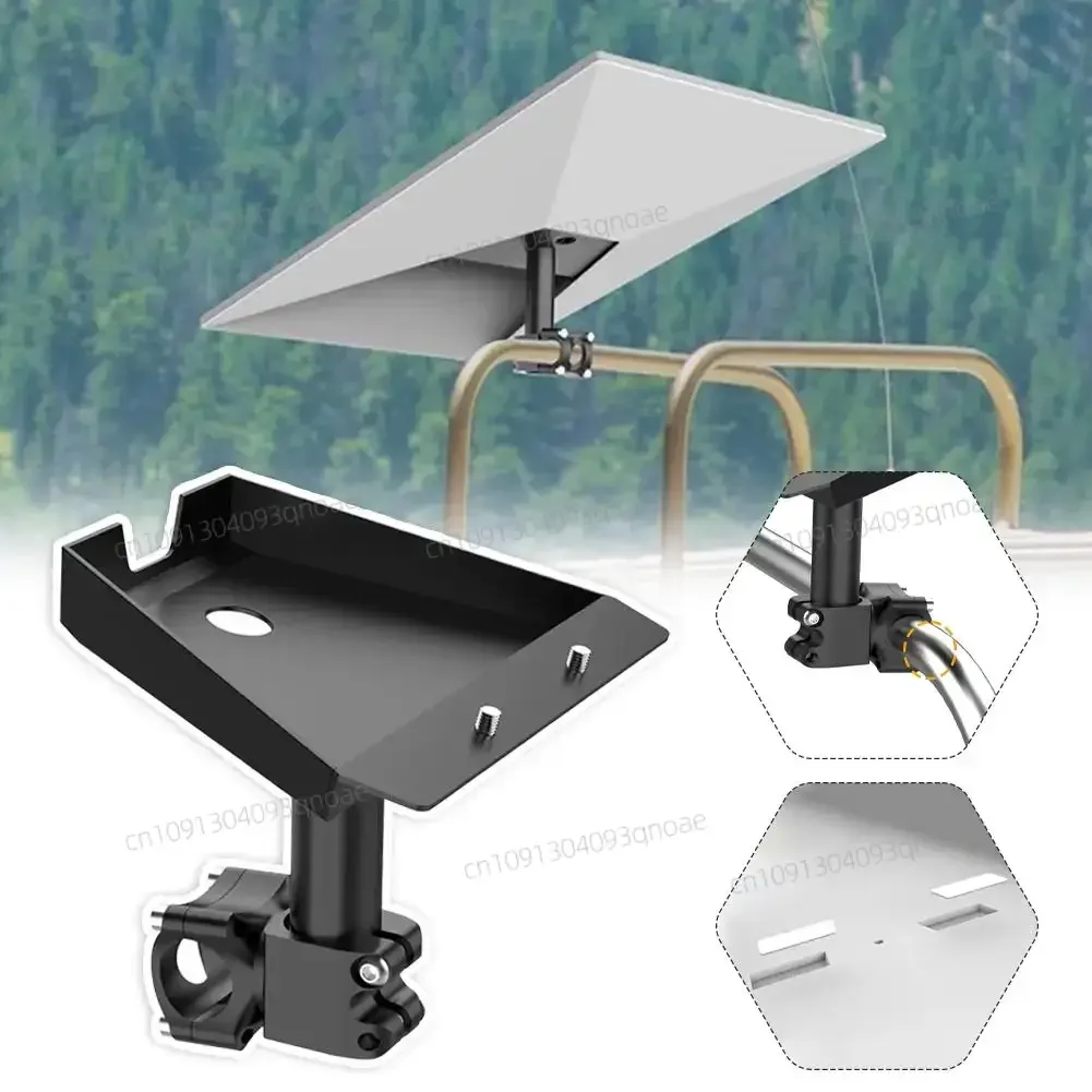 

For Starlink Gen 3 Metal Mount Kit Round Tube Pipe Adapter Installation Bracket for RV Roof Top Bracket Fixing Clip Stand