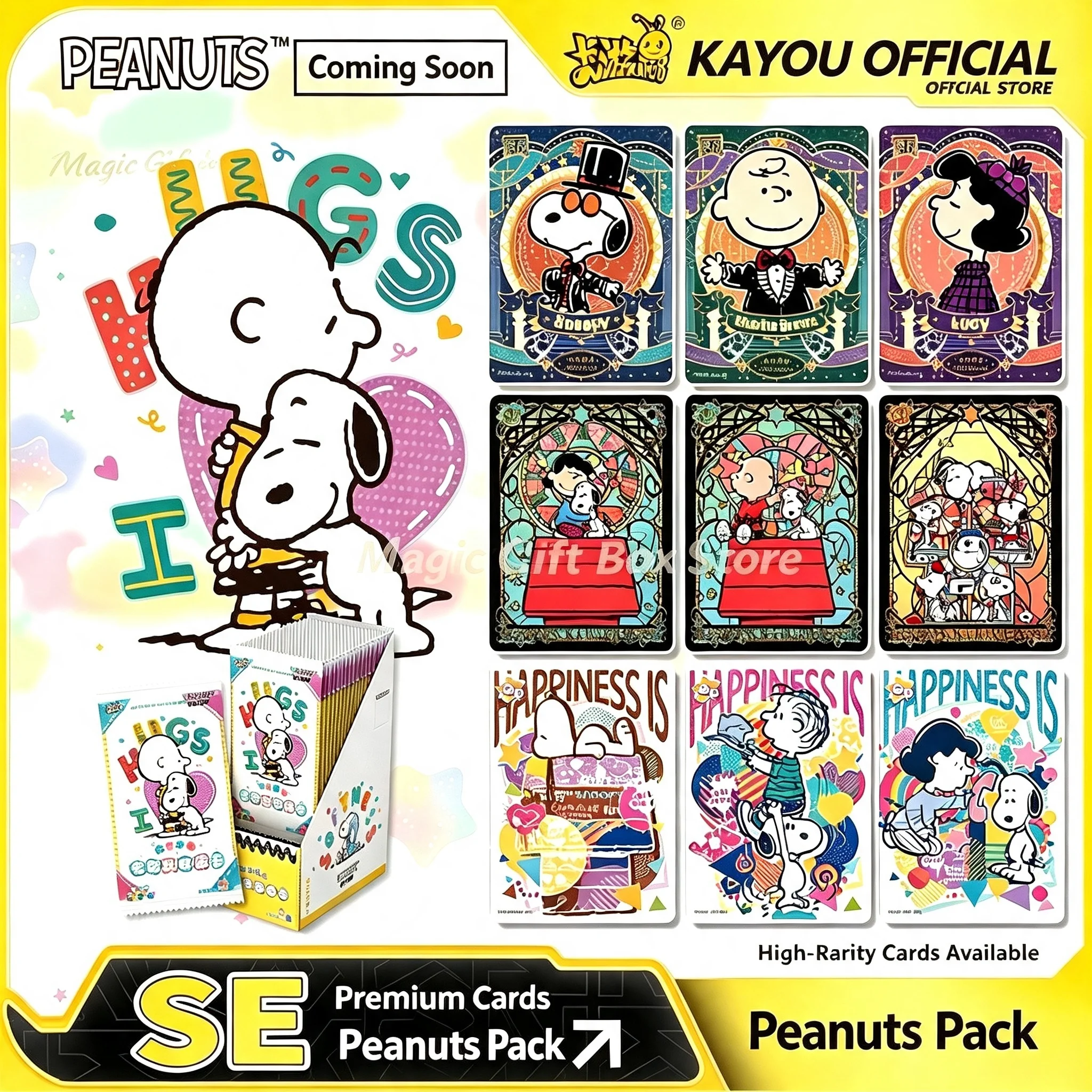kayou-peanuts-snoopy-carte-collezionabili-blind-box-peanuts-pack-vol1-confezione-completa-90-carte-originali