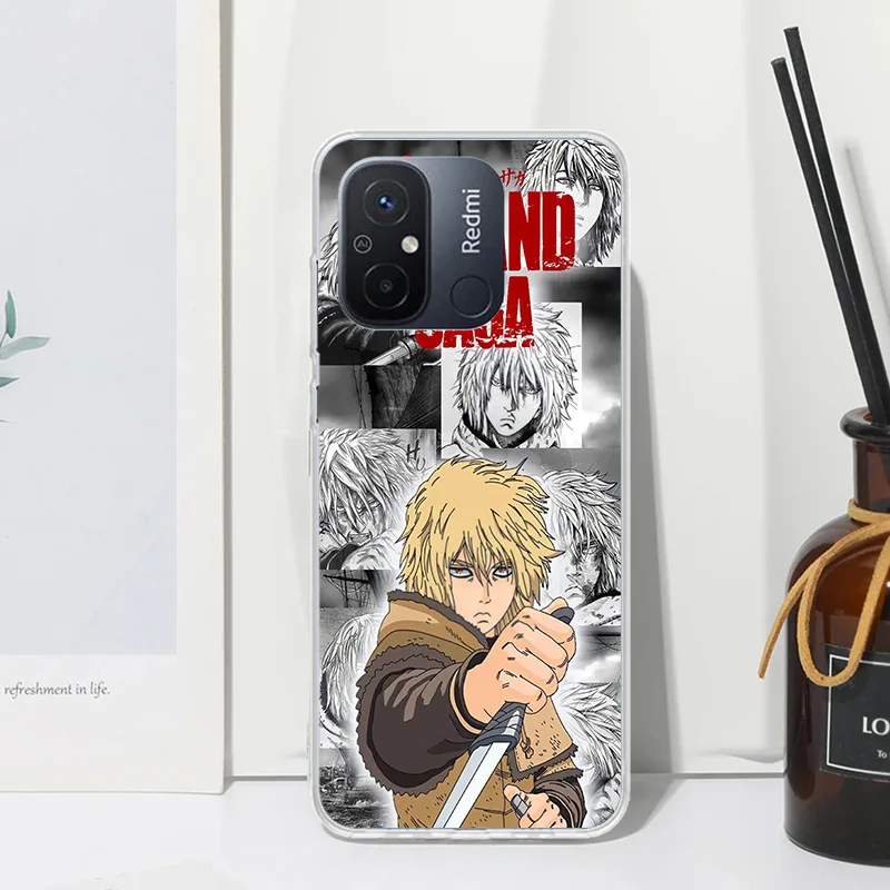 Vinland Saga Phone Case For Xiaomi Redmi 12C 12 10C 10A 10 9C 9A 9T 9 8A 8 7A 7 6A 6 Pro K70 K40 K20 Fundas Back Cover
