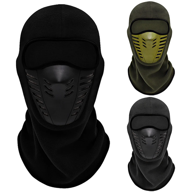 Motorcycle Mask Fleece Thermal Face Mask Keep Warm Moto Riding Balaclava Motorbike Biker Winter Windproof Ski Mask Men Women