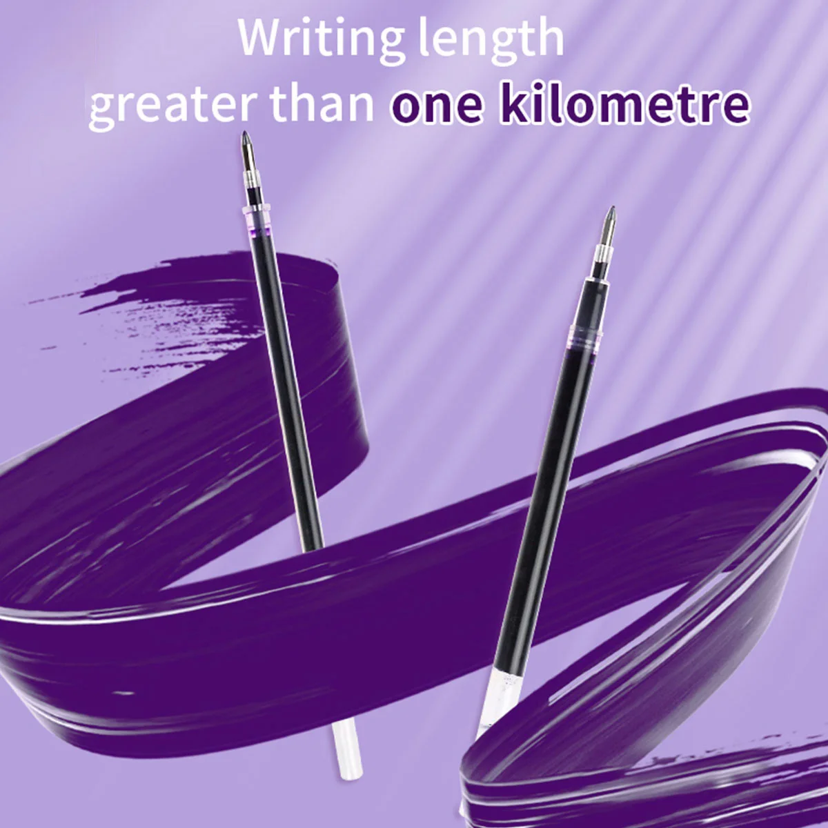 3/6/12pcs Creative Purple Gel Pen 0.7mm Smooth Writing Student Art Drawing Pen for School and Office Use