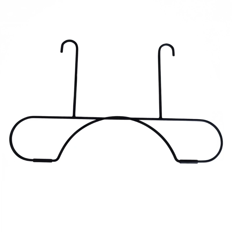 M76E Headrest Hat Rack for Car, Foldable Metal Frame with Two-Post Mount, Black Finish, and Dedicated Hat Storage for Daily