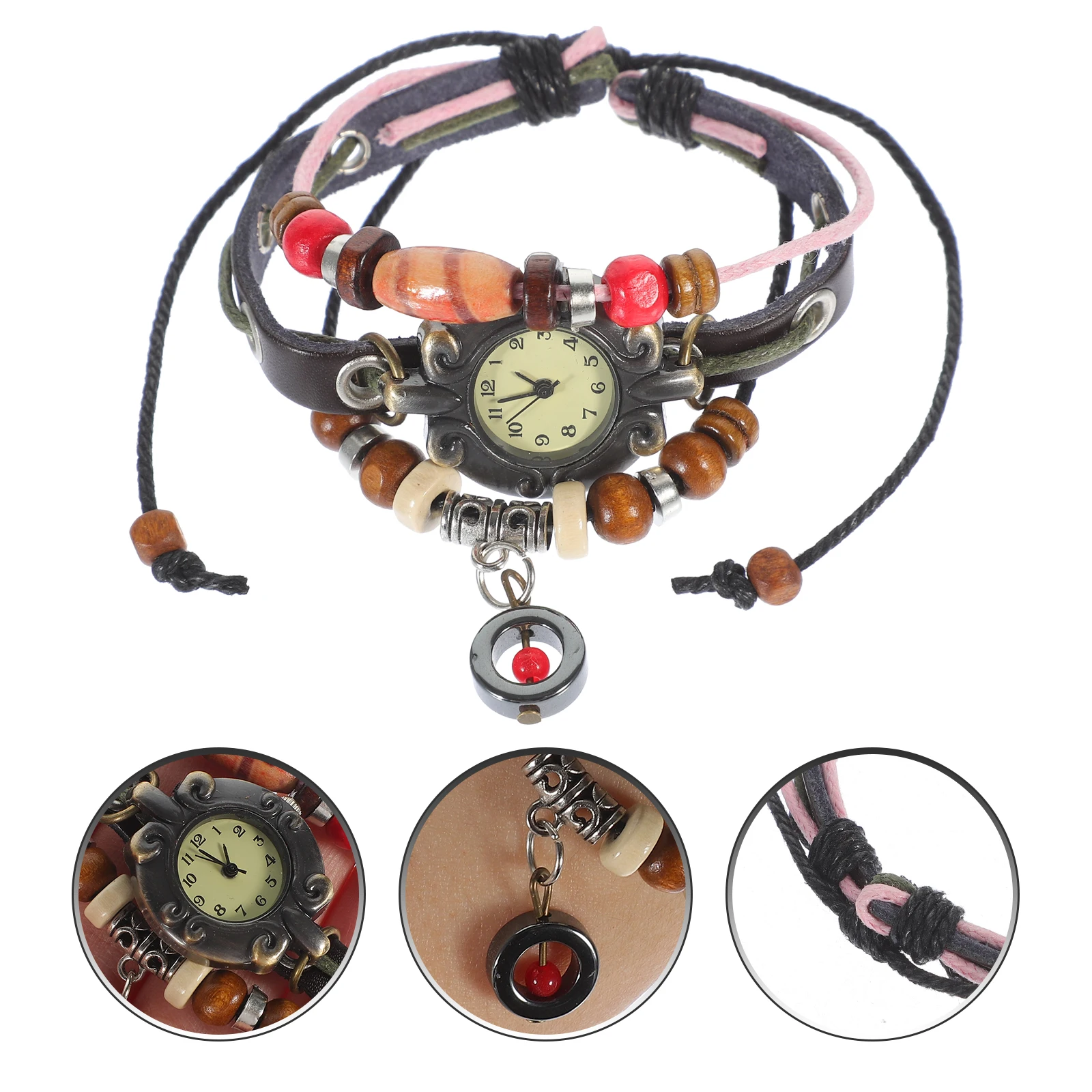 

Quartz Watch Retro Wristwatch for Men Women Durable Lightweight Adjustable Bracelet Fashion Accessory Gift