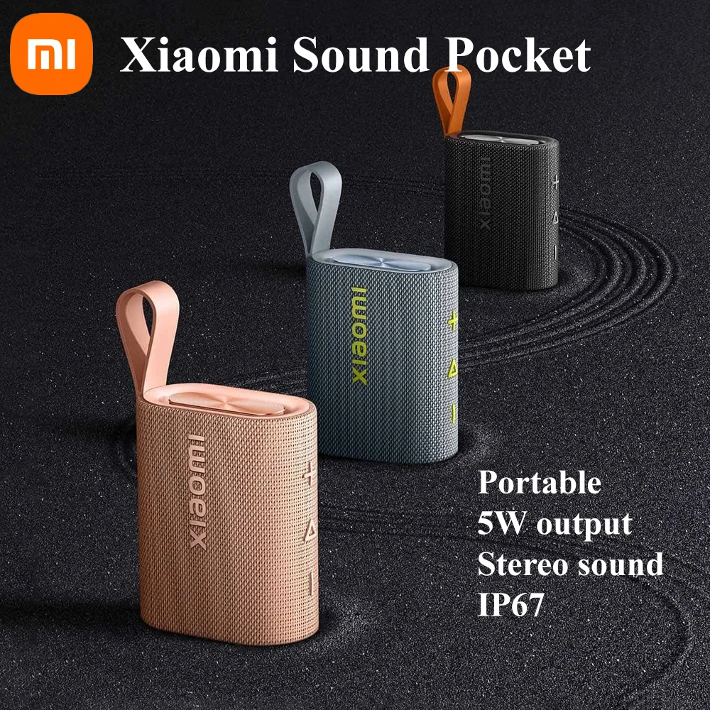 Xiaomi Sound Pocket IP67 Bluetooth 5.4 TWS Стерео комбинированный 1000 мАч 10-часовой сверхдлительный срок службы батареи Микрофон Портативный динамик Xiaomi Sound Pocket IP67 Bluetooth 5.4 TWS Стерео комбинированный 1000 мАч 10-часовой сверхдлительный срок службы батареи Микрофон Портативный динамик
