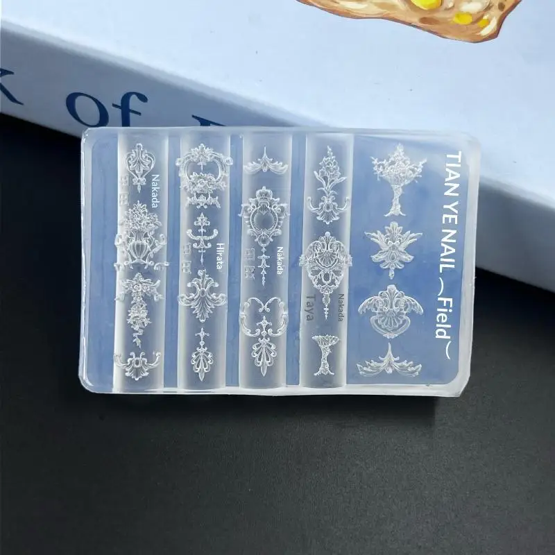 3D Barock-Engel Nagelform Silikon Nagelkunst-Charms DIY-Werkzeug Vorlagen Stempelplatten Maniküre Einfache DIY-Form für Heimwerker – Detail 8