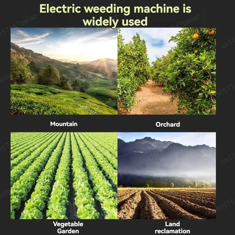 Electric weed cutter with ditching and soil tillage functions; small household agricultural mini-tiller