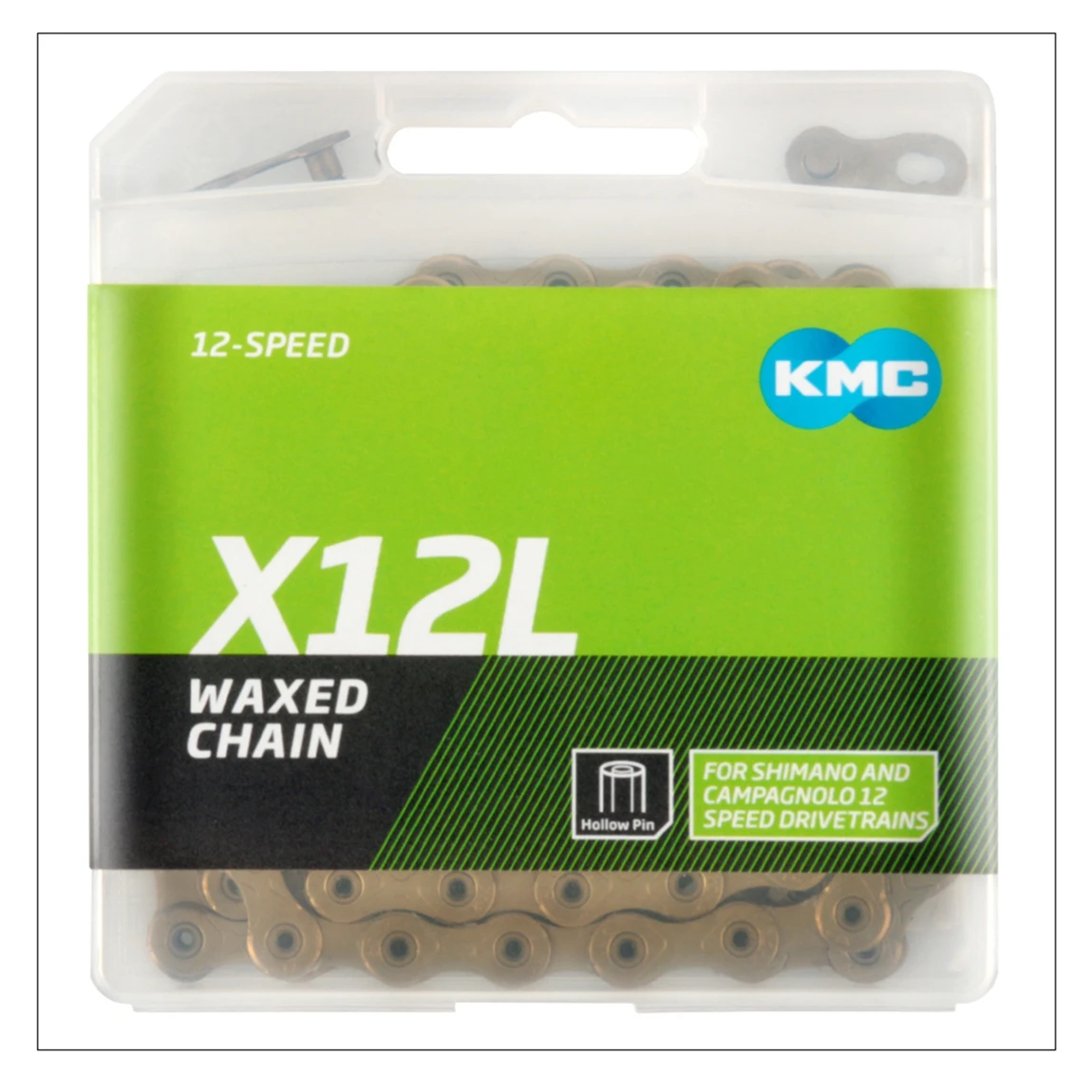 KMC X12L Extra Leichte MTB-Kette 12-Gang Rennrad-Ketten Gewachst für Mountainbikes 12S Kompatibel mit Campagnolo Shimano Fahrradteilen – Detail 14