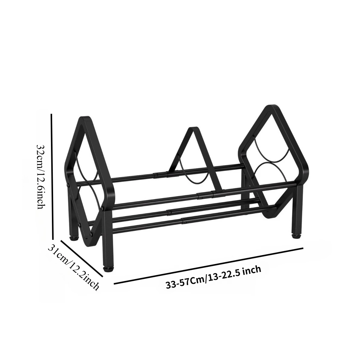 رف تخزين أقراص مضغوطة من الفينيل الحديدي قابل للتعديل - منظم ذو سعة كبيرة للألبومات ورف الوسائط الموفر للمساحة #6