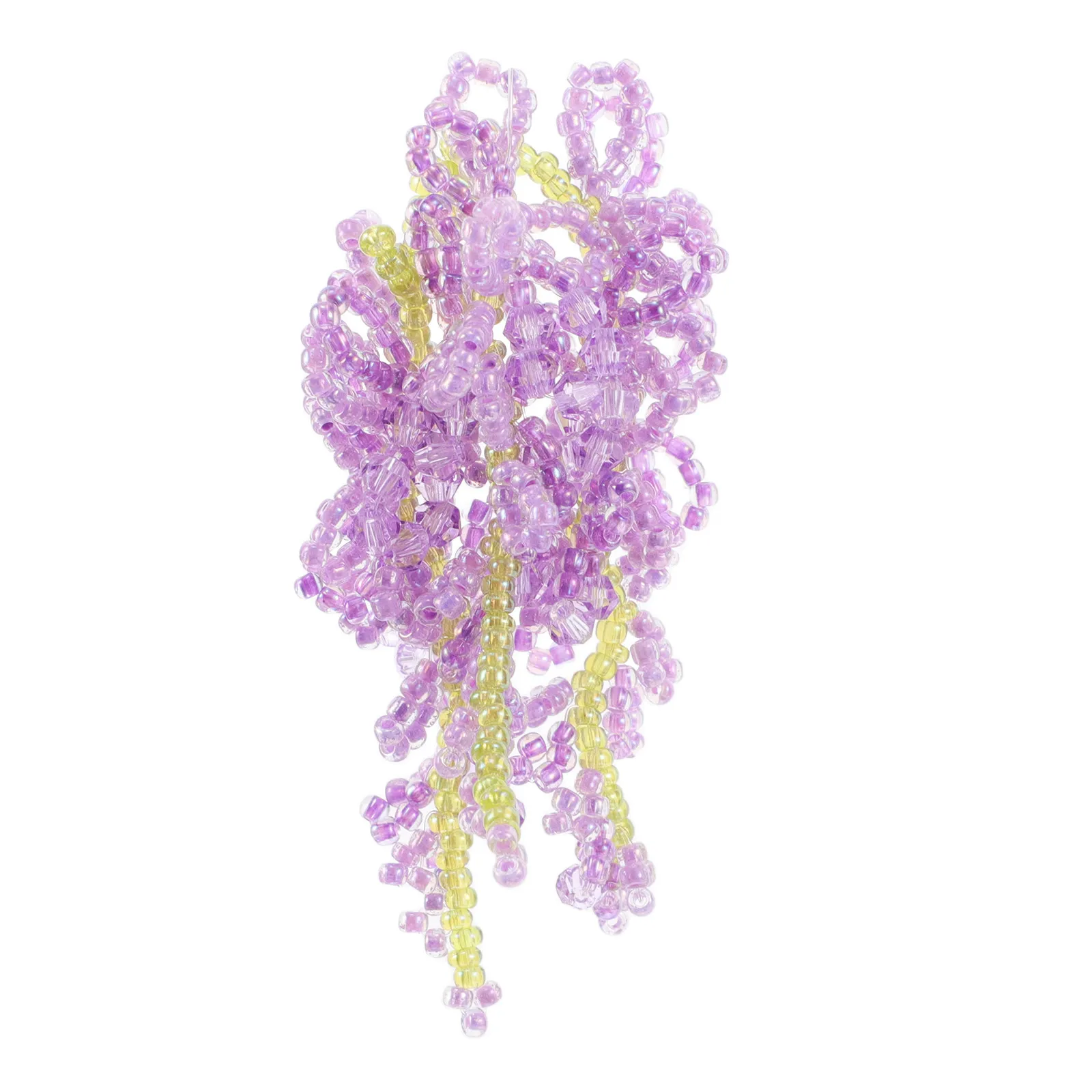 

DIY Hair Accessory Kit Wisteria Flower Tassel Charm Traditional Hair Clip Making Floral Ornament Jewelry for Women