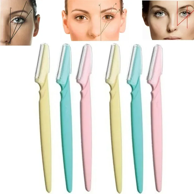 

1Pcs Eyebrow Trimmer Makeup Tools Safe Eye Brow Razor Face Body Hair Removal Shaver Blades Woman Eyebrows Shaping Knife