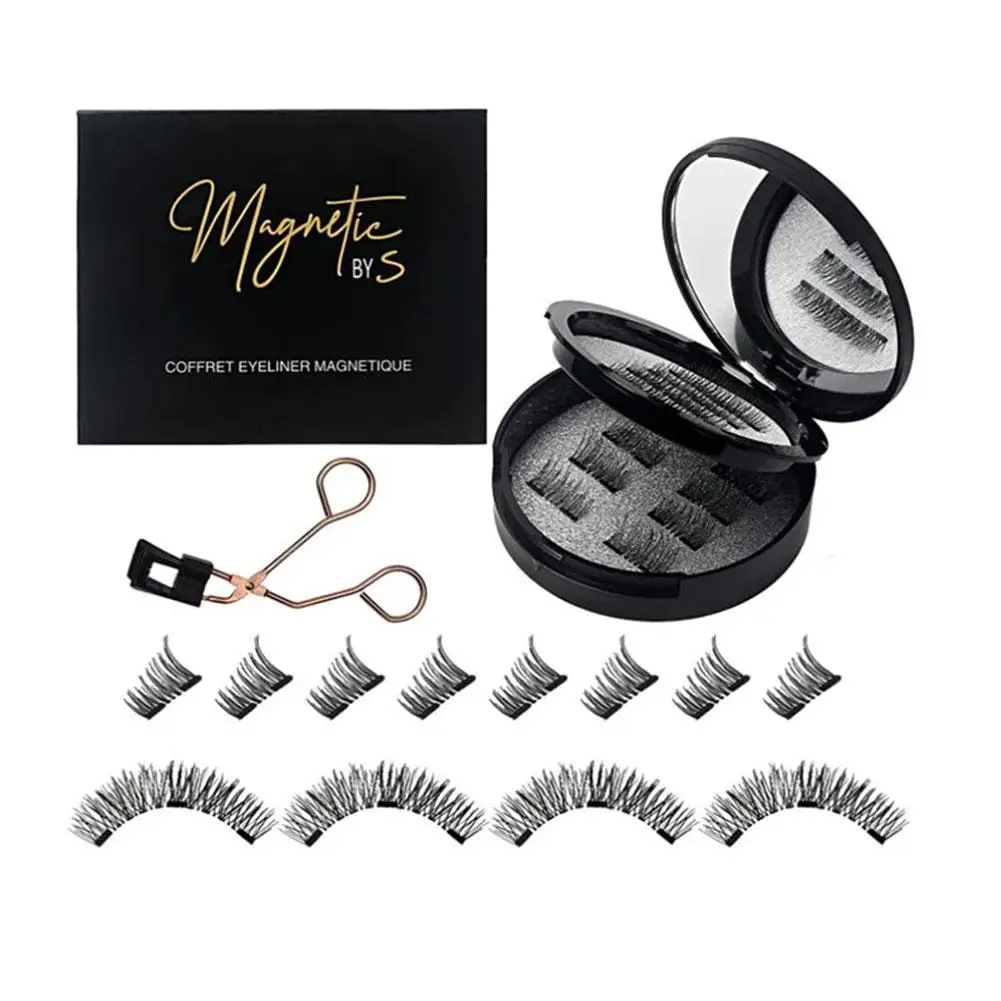 16Pair Magnetic Eyelash Strap Clip Set Magnetic Eyelashes 24P-3 Half Eye Double Magnetic Magnet Set Makeup Beauty