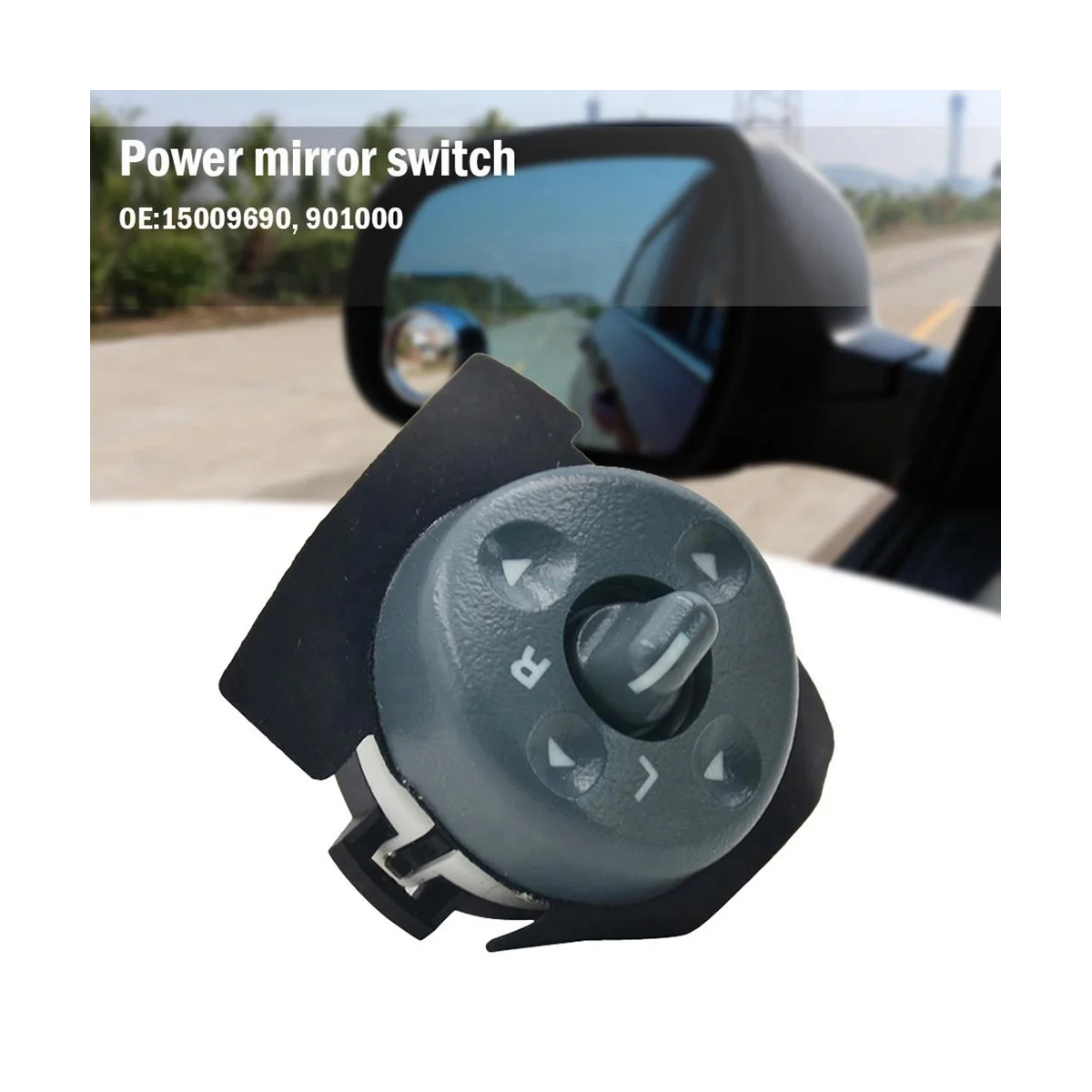 Power Mirror Control Switch Driver Side 19209371 for 1995-2000 Chevrolet Tahoe /GMC Yukon