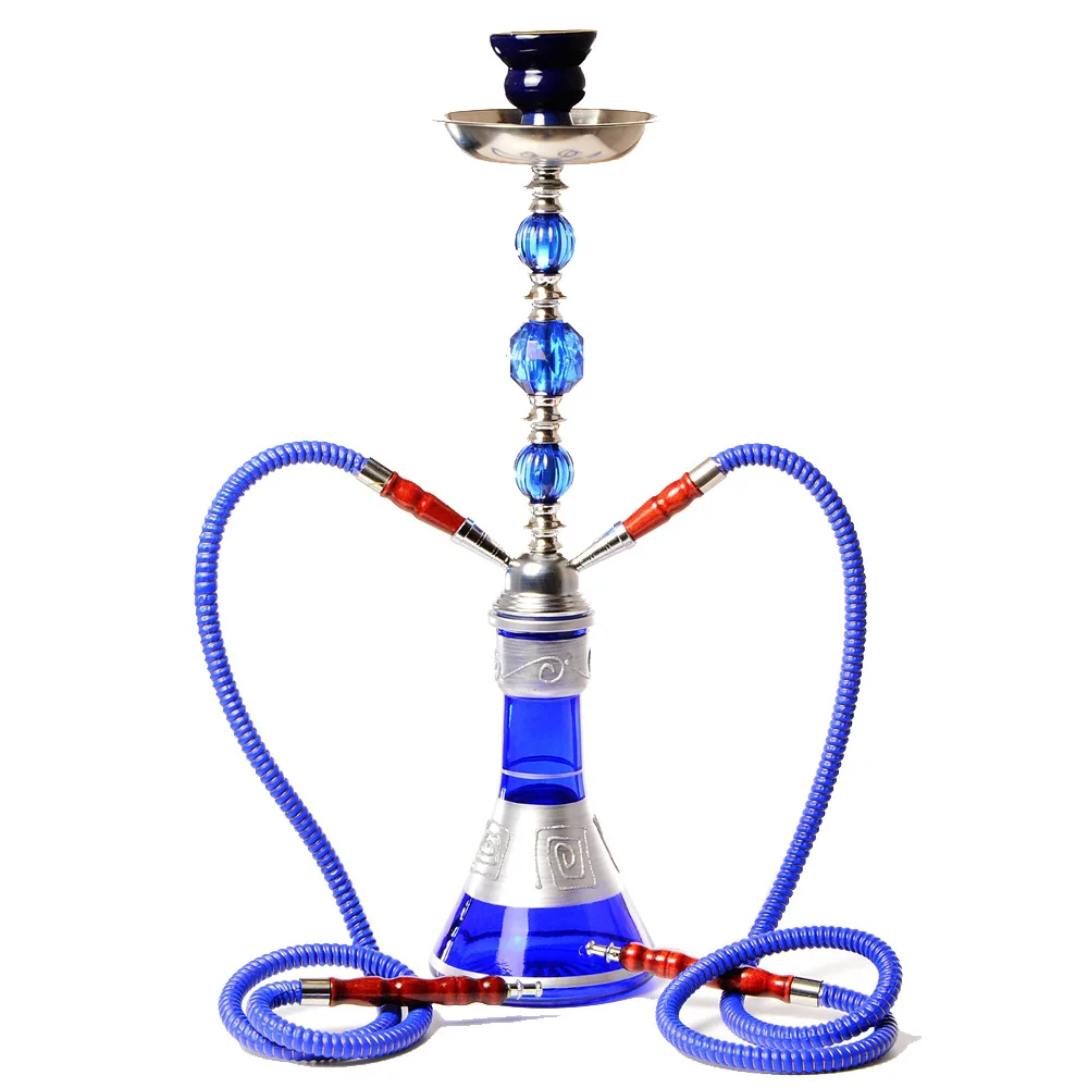 Full set of hookah, bar, home, hookah glass, medium size, multi tube Arabic hookah